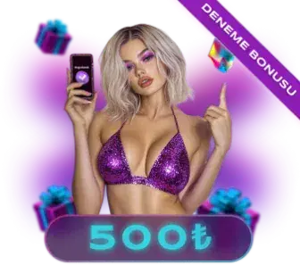 500 lira deneme bonusu: telefon tutan kadın