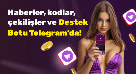 Haberler, kodlar, çekilişler ve Destek Botu Telegramda: telefon tutan kadın