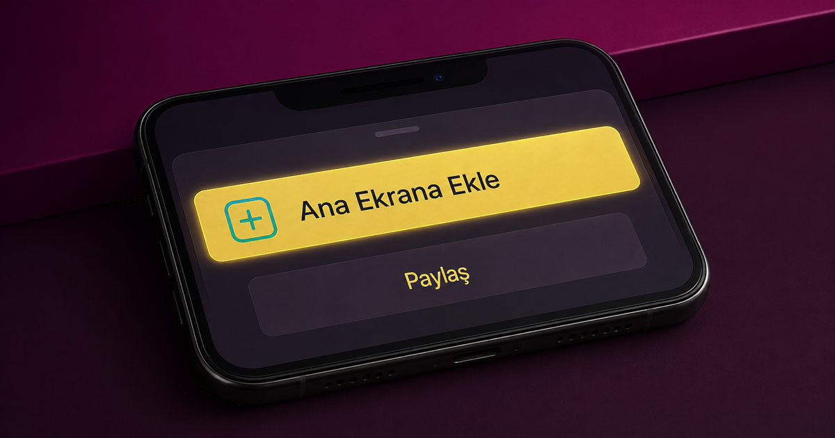 Lüks Casino iOS PWA add to home screen